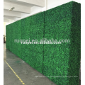 parede verde vertical de plástico barato, parede de buxo de jardim artificial